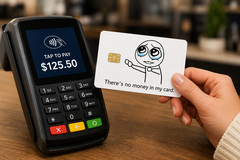 There’s No Money In My Card Funny Meme Credit Card Skin Debit Sticker