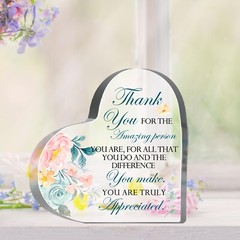 1 PC Inspirational Quotes Gifts Positive Affirmation Acrylic Desktop Decoration