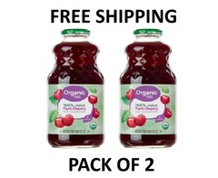 (Pack 2) Great Value Organic 100% Tart Cherry Juice, 32 fl oz.