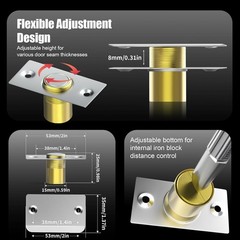 Upgraded Magnet Door Catch, Adjustable Strong Magnetic Ball Catch for Top of Doo