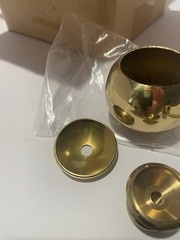 Solid Brass Bedpost Balls / Knobs. Set of Four. New In Package. Crafts.