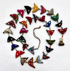 Good Luck prosperity hens or «tota» birds Hanging Indian Garland Bell approx 46″