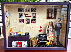Personalized Gift, 3D Miniature frame, customized photo frame, Anniversary Gift