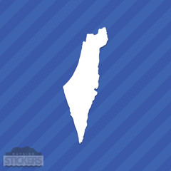 Israel State Outline Vinyl Decal Sticker