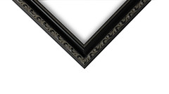 US Art Frames 1.37″ Black Victorian Ornate Solid Hard Wood Picture Frame S-B