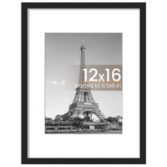 12×16 Picture Frame Display Pictures 8.5×11 with Mat or 12×16 Without Mat New