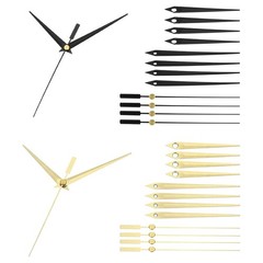 10Sets Replacement Clock Hands Kit Mechanism Movement Wall Black,Gold A01/A02