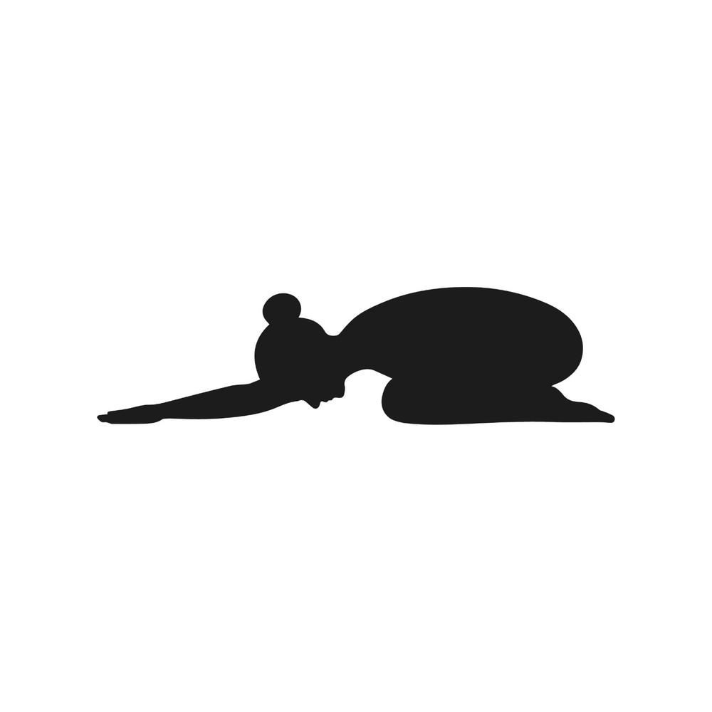 Balasana Yoga Child’s Pose Meditation Car Window Laptop Sticker