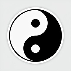 New 3” Wide Yin And Yang Round Vinyl Decal Sticker