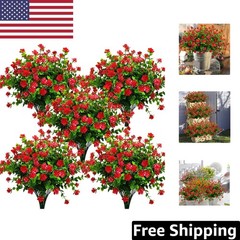 Realistic Artificial Red Eucalyptus Flowers – Perfect for Indoor and Outdoor Use