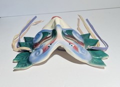 Vintage Clay Art About Face Ceramic Mask Wall Hanging Mask San Francisco 1980’s