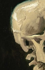 1886 Van Gogh Skeleton Skull Smoking Burning Cigarette Wall Art Print Decor