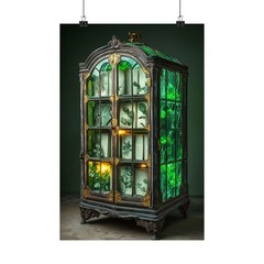 Deep Work Wall Art Botanical Codex Conservatory 12×18 Matte Poster Apartment