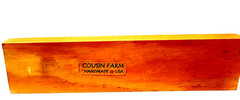 Vintage Wooden SEW BLESSED Cousin Farm Handmade sign Wooden Block 9 inches long
