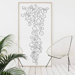 Shappy 72 Pieces Removable Round Circle Wall Sticker Decal Acrylic Mirror Set…