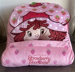 Strawberry Shortcake Plush Lap Desk Pink Laptop Mobile Device Holder Stand New