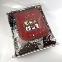 NEW – CHATHAM Santa Christmas Tapestry Throw Blanket 56X62” Vintage 90s CMI RARE