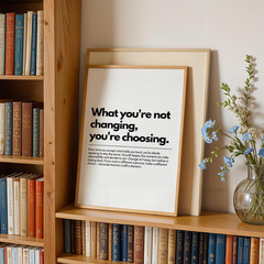 Motivational Quote Wall Art Inspirational Typography Office Decor