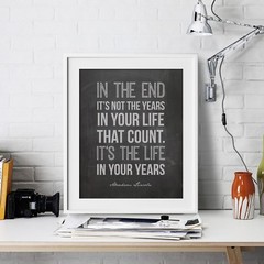 Abraham Lincoln Inspirational Wall Art Print Motivational Quote Poster Decor