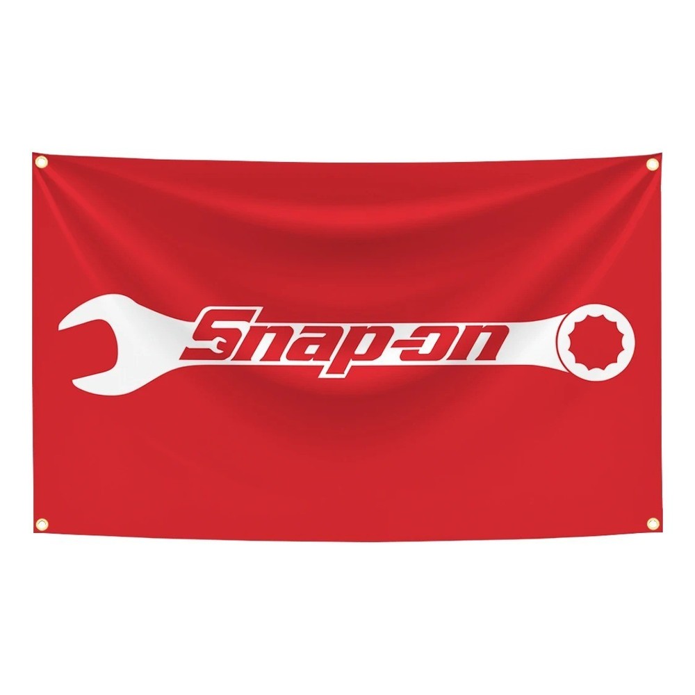 Snap on Tools Polyester Polyester Flag Banner Wall Hanging Garage Décor 5x3ft
