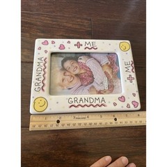 Malden 4×6 Grandma + Me Ceramic Colorful Frame 80’s NEW Vertical Or Horizontal