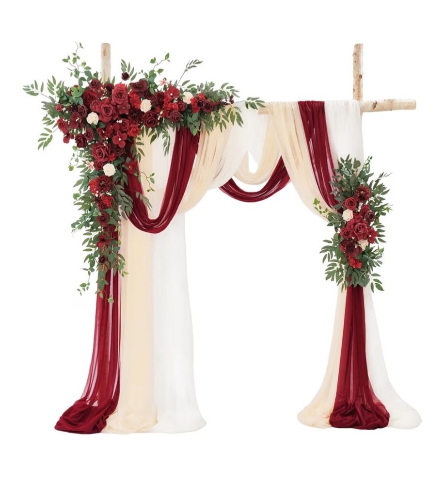 Tinge Time Artificial Arch Flowers Kit, Wedding Ceremony/Reception Decoration