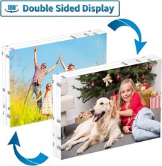 12 Pack Acrylic Picture Photo Frame Magnetic 4×6 Clear Free standing 4×6“