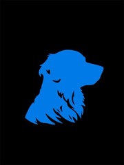 Golden retriever head Decal for car Windows Laptops most Smooth Surfaces