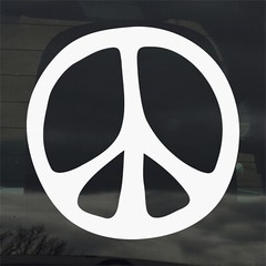 Peace Sign Symbol Vinyl Sticker Decal for Car Window Laptop & More