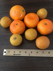 Vintage Artificial Foam Fruit Oranges Set Of 9 Some Damage See Pictures