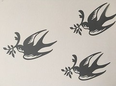 Flying Bird Glass Window Conservatory Safety , Wall Vinyl Sticker Decal X 3