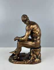 Boxer at Rest Sculpture, 25cm/9.8″, Roman Statue, Greek Statue, Statue Decor