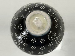 Vtg Turkish Hand Painted Small 3-1/8” x 1-3/8” Trinket Dish Condiment Bowl *EUC*