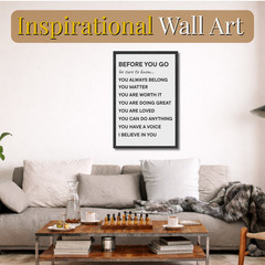 Kids Affirmation Wall Art Framed Poster 11×17 Gift for Classroom Wall Art