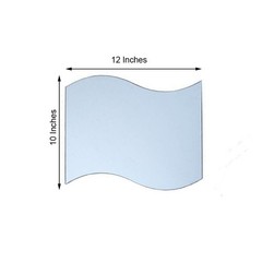 16 pcs 12″ Wave MIRRORS Wedding Party Reception CENTERPIECES Wholesale Supplies