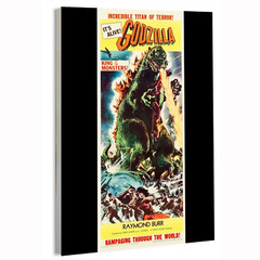 1956 Godzilla (Trans World) Vertical Movie Poster or Canvas Art Print