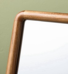 WOOD ACCENT MIRROR Brass Feet HEARTH & HAND Magnolia EASEL BACK Target RECTANGLE