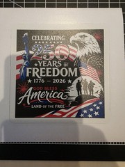 America 250 Adhesive Sticker | 1776–2026 Patriotic Decal | America’s 250 Years