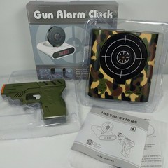 Gun Target Alarm Clock Camouflage BF1821 Shooting Game For Parts Read Below