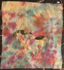 Tie Dye Mushroom Patch 21”x20” Tapestries Specify #1 Or #2 In Note