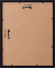 11×14 Picture Frame Set of 5 in Black, Display 8×10/8.5×11 Photo with