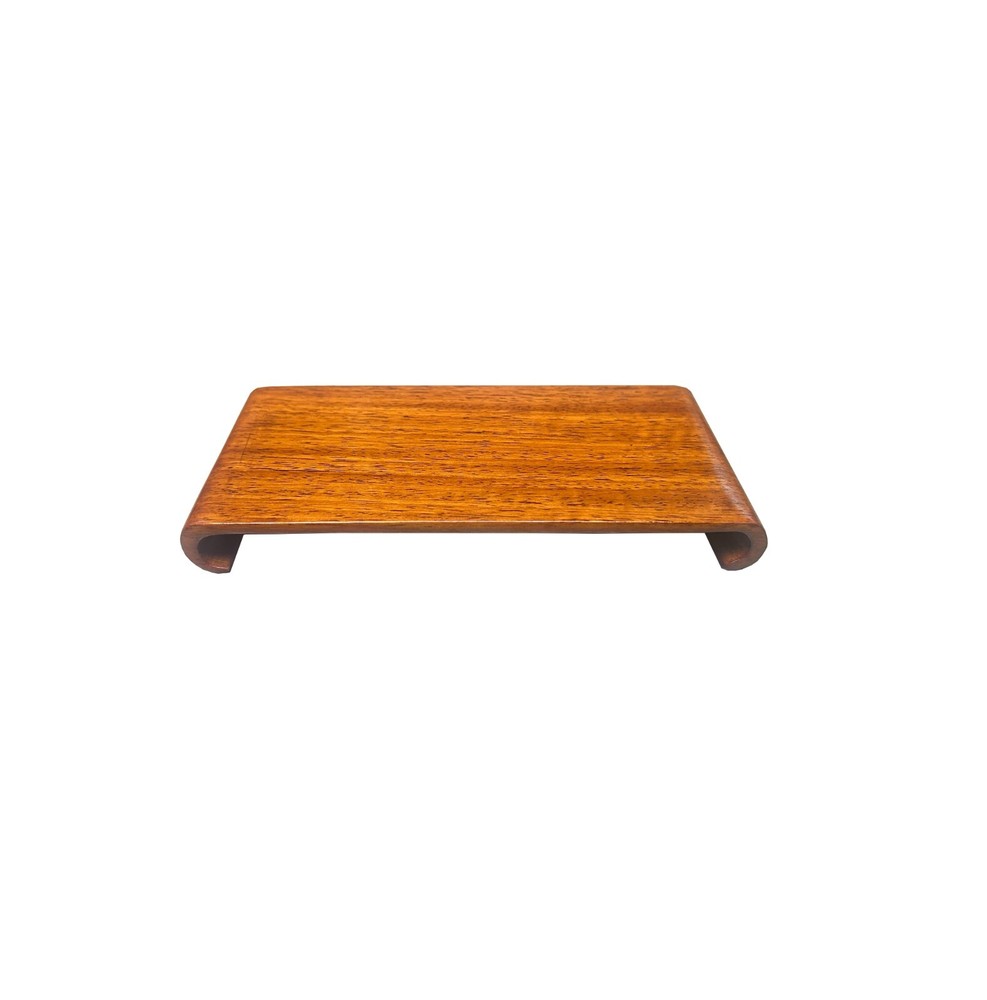 5″ Light Brown Wood Scroll Leg Rectangular Display Stand Riser Easel ws4055D