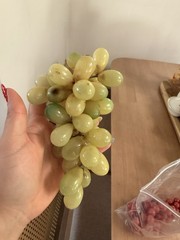 High Bunch Lifelike Artificial Grape Plastic Fake Fruit Food For Home Decoration