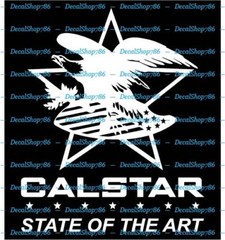 Calstar Fishing Rods – Outdoor Sports – Vinyl Die-Cut Peel N’ Stick Decals