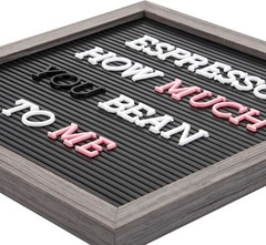 1 Inch Letters for Felt Letter Board, 188 Pieces 1 inch, 1 inch White