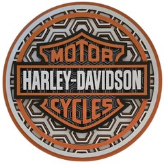 Harley-Davidson Mosaic Wall Art – 3D Printed Motorcycle Decor | Biker Gift