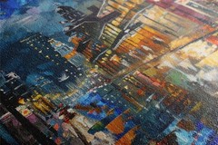 New Orleans Bourbon Street at Night, Canvas Art Print Living Room Decor