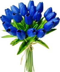 10Pcs Artificial Tulips Latex Fake Flower Bouquet Real Touch Wedding Party Decor