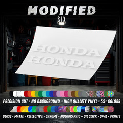 Honda Decal 2x Reflective Logo Vinyl Sticker Car Motorcycle Window Racing JDM