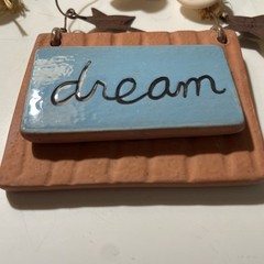 3pc Sandra Magsamen For Silvestri Blossom Dream Imagine Hanging Ornament Sign
